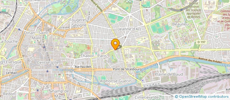 localisation de l'entreprise SCI CLOSE UP  RENNES
