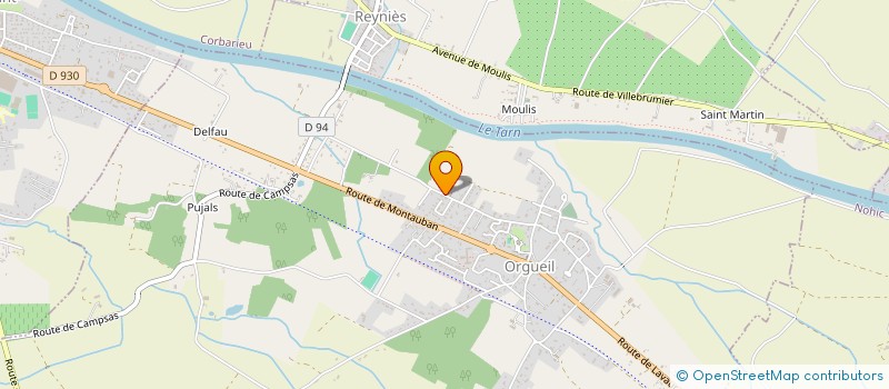 localisation de l'entreprise SCI CLOSTE  ORGUEIL