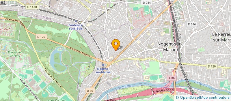 localisation de l'entreprise SCI CLOT BEY à NOGENT-SUR-MARNE