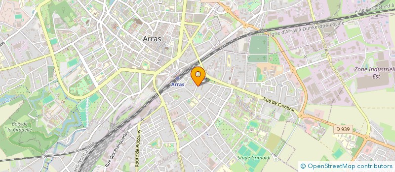 localisation de l'entreprise SCI CLOTARS à ARRAS