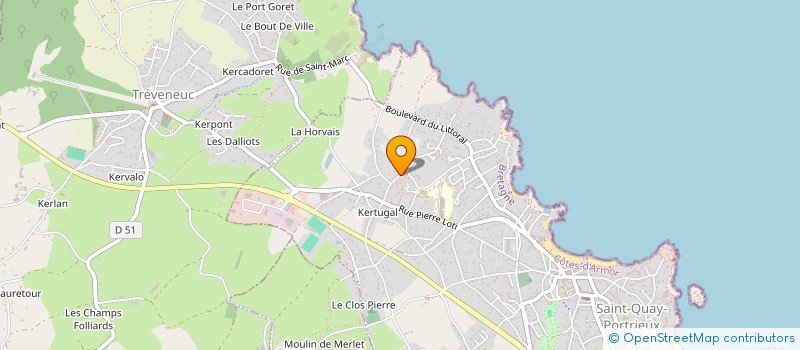 localisation de l'entreprise SCI CLOTHILDE ET CHARLES  SAINT-QUAY-PORTRIEUX