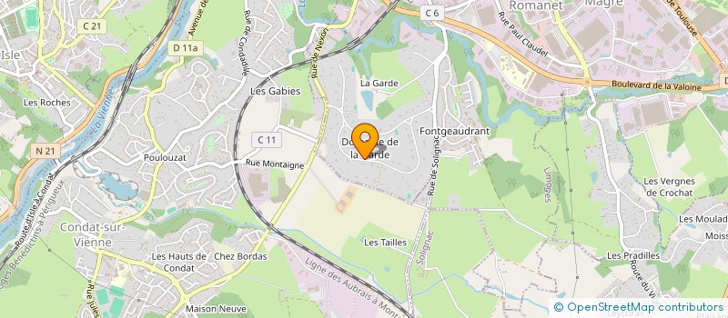 localisation de l'entreprise SCI CLOUET à LIMOGES