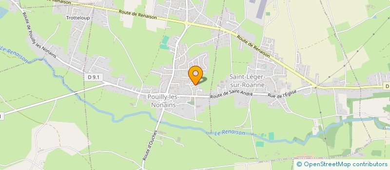 localisation de l'entreprise SCI CLOVER  POUILLY-LES-NONAINS