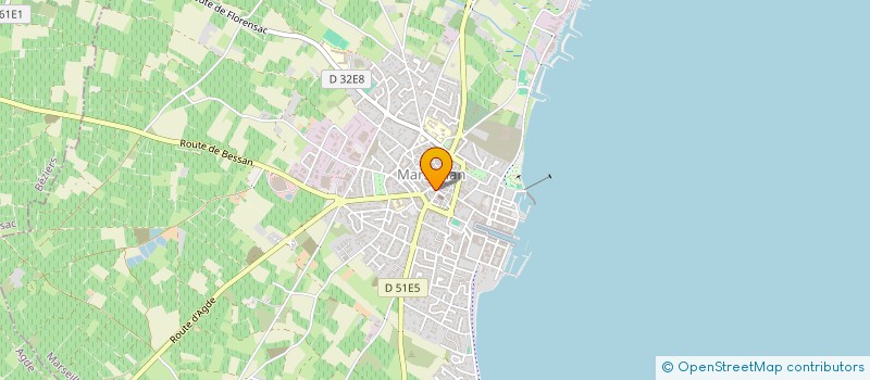 localisation de l'entreprise SCI CLOVI à MARSEILLAN