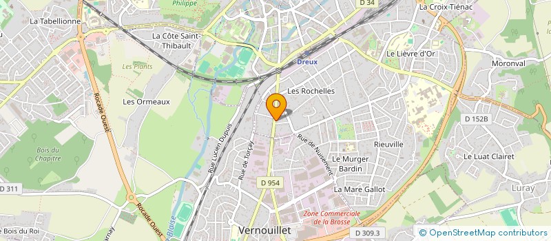 localisation de l'entreprise SCI CLOVIS à DREUX