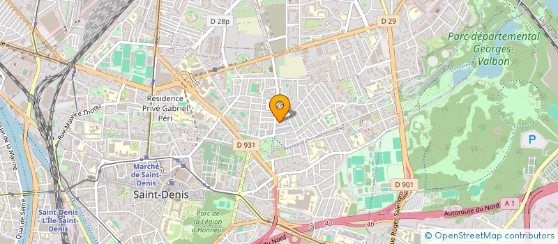 localisation de l'entreprise SCI CLOVIS à SAINT-DENIS