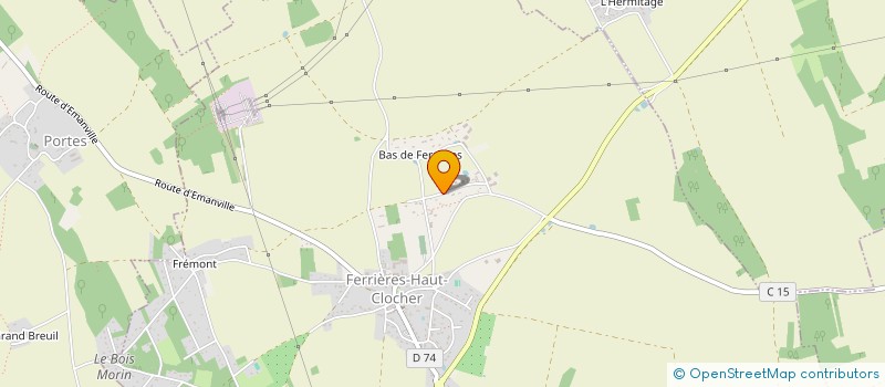 localisation de l'entreprise SCI CLOVIS  FERRIERES-HAUT-CLOCHER