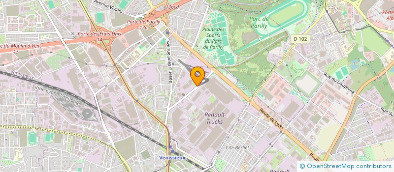 localisation de l'entreprise SCI CLOVIS  VENISSIEUX