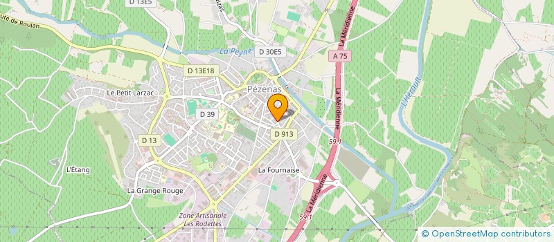 localisation de l'entreprise SCI CLOVIS  PEZENAS