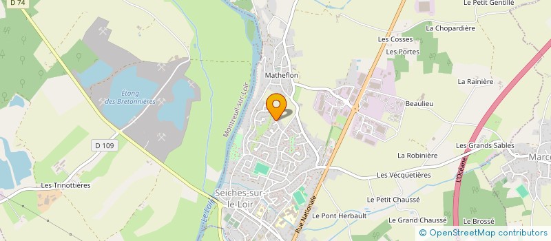 localisation de l'entreprise SCI CLOVIS  SEICHES-SUR-LE-LOIR