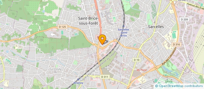 localisation de l'entreprise SCI CLPE à SAINT-BRICE-SOUS-FORET