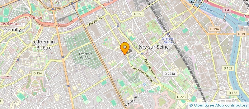 localisation de l'entreprise SCI CLR HOCHE à IVRY-SUR-SEINE