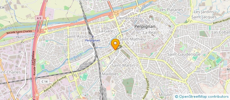 localisation de l'entreprise SCI CLS 96 à PERPIGNAN