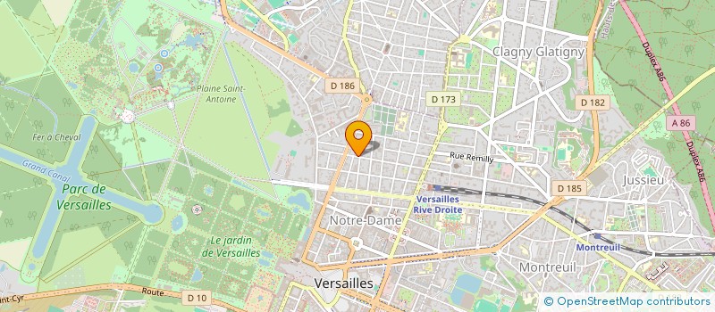 localisation de l'entreprise SCI CLT à VERSAILLES