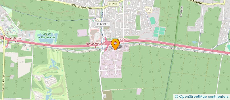 localisation de l'entreprise SCI CLUA  GUJAN-MESTRAS