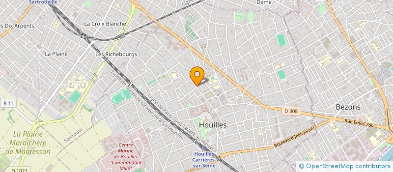 localisation de l'entreprise SCI CLUANA  HOUILLES