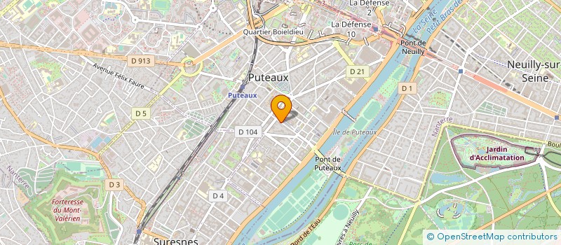 localisation de l'entreprise SCI CLUB AISP  PUTEAUX