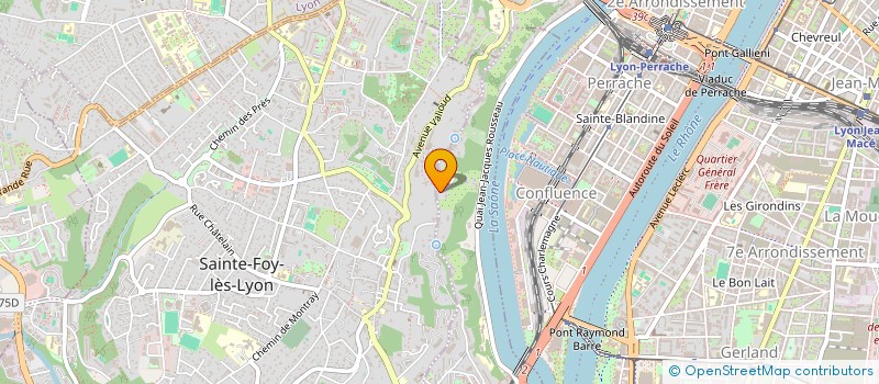 localisation de l'entreprise SCI CLUB DE LA SOIE  LA MULATIERE