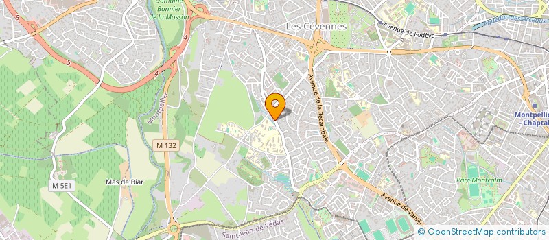 localisation de l'entreprise SCI CLUB DES CINQ à MONTPELLIER