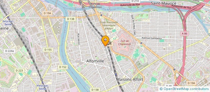 localisation de l'entreprise SCI CLUB DES SIX à ALFORTVILLE