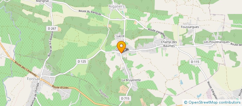 localisation de l'entreprise SCI CLUCHEY  AIGALIERS