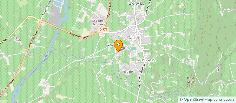 localisation de l'entreprise SCI CLUCHIER  SABLET