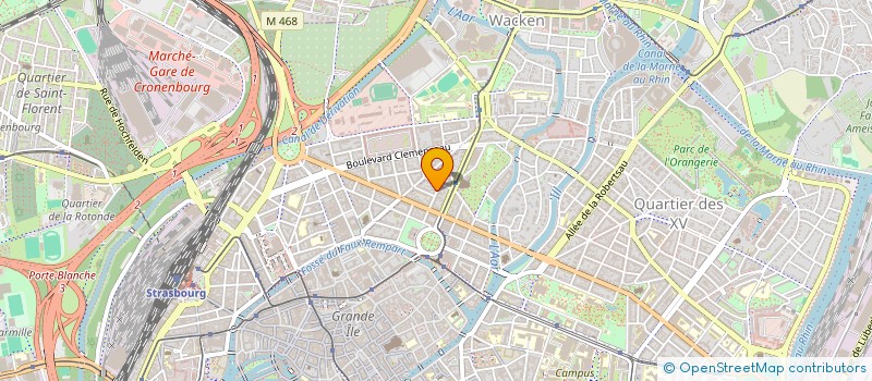 localisation de l'entreprise SCI CLUNY  STRASBOURG