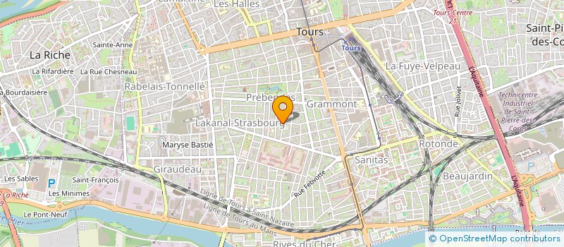 localisation de l'entreprise SCI CLUZEL 108  TOURS