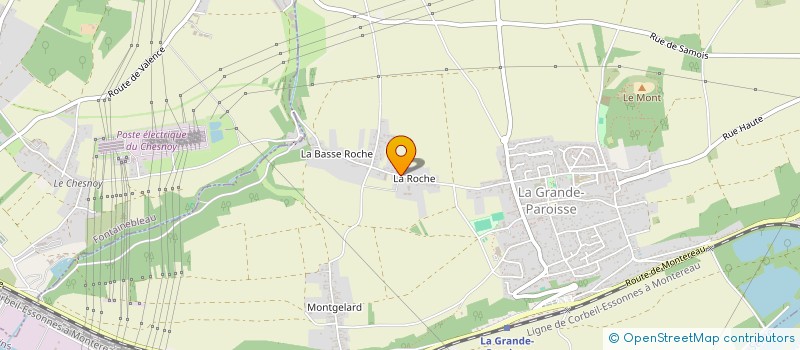 localisation de l'entreprise SCI CLUZIO 2000  LA GRANDE-PAROISSE