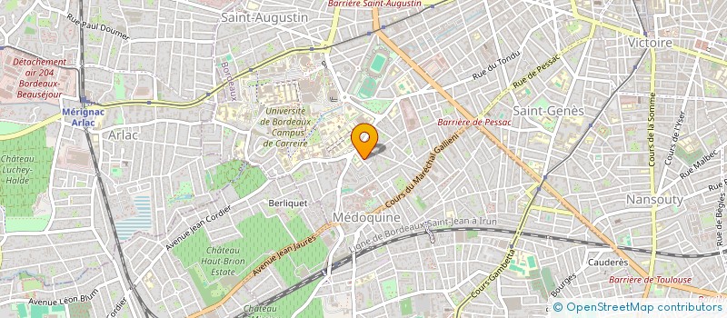 localisation de l'entreprise SCI CLV  BORDEAUX