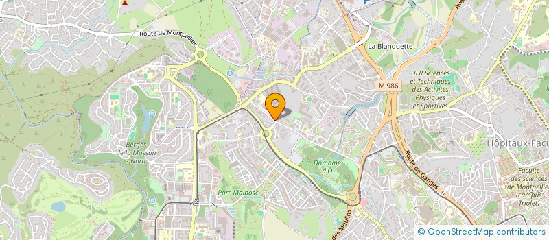 localisation de l'entreprise SCI CLYDE à MONTPELLIER
