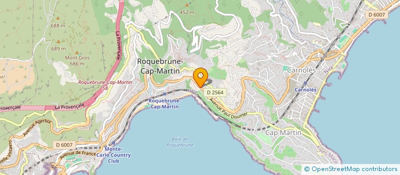 localisation de l'entreprise SCI CLYDE à ROQUEBRUNE-CAP-MARTIN