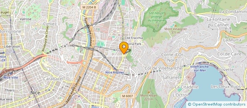 localisation de l'entreprise SCI CLYM à NICE