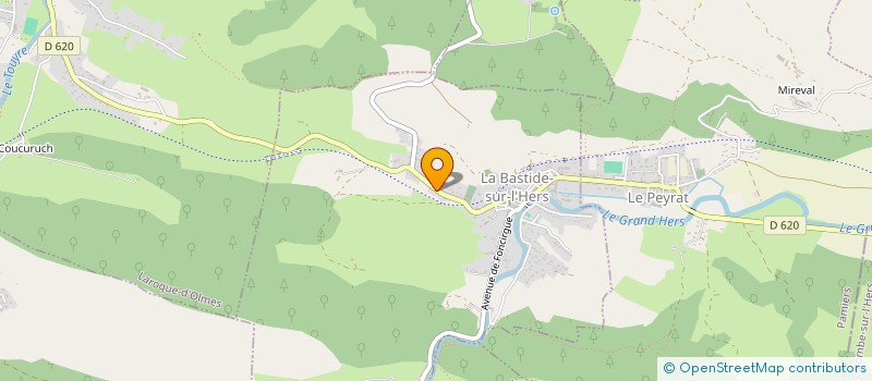 localisation de l'entreprise SCI CLYMS à LA BASTIDE-SUR-L'HERS