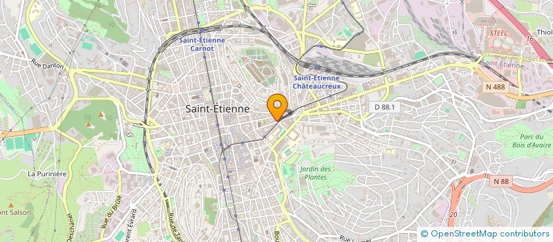 localisation de l'entreprise SCI CM  SAINT-ETIENNE