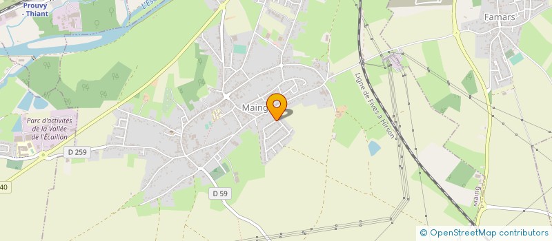 localisation de l'entreprise SCI CM  MAING