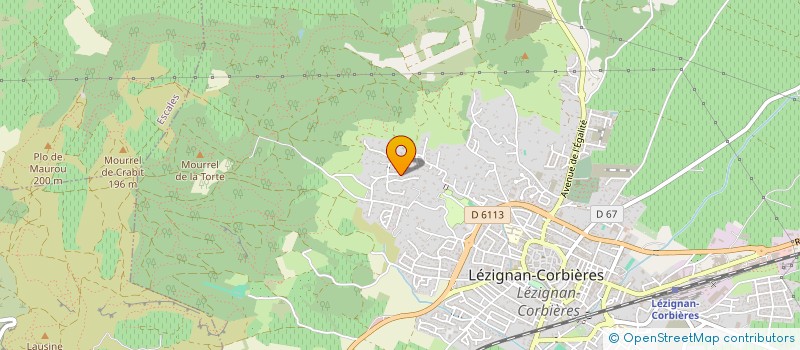 localisation de l'entreprise SCI CM  LEZIGNAN-CORBIERES