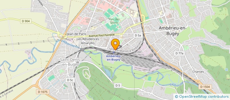 localisation de l'entreprise SCI CM  AMBERIEU-EN-BUGEY