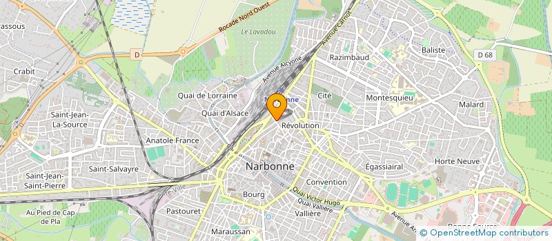 localisation de l'entreprise SCI CM AB CB à NARBONNE