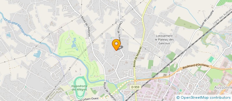 localisation de l'entreprise SCI CM DE TRAVERSE  MONTAUBAN