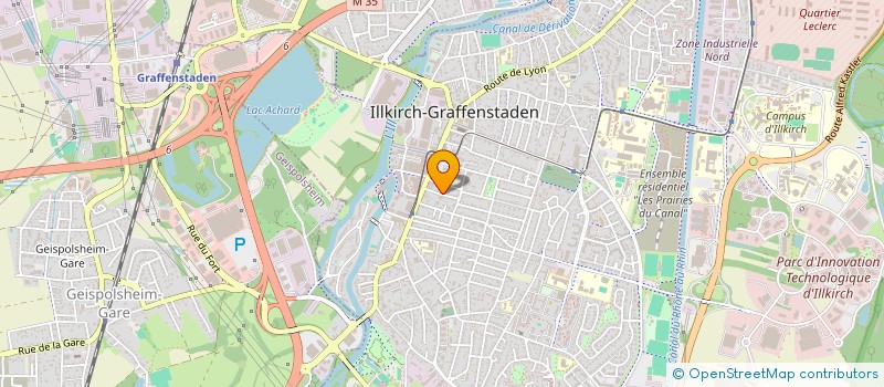 localisation de l'entreprise SCI CM OPAL  ILLKIRCH-GRAFFENSTADEN