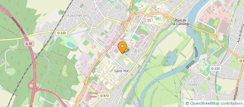 localisation de l'entreprise SCI CM PERRIN à DOLE