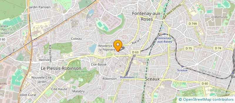 localisation de l'entreprise SCI CM SAUVARD à LE PLESSIS-ROBINSON