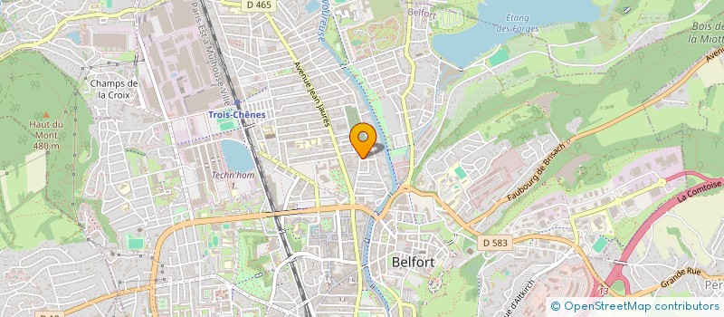 localisation de l'entreprise SCI CM1 à BELFORT