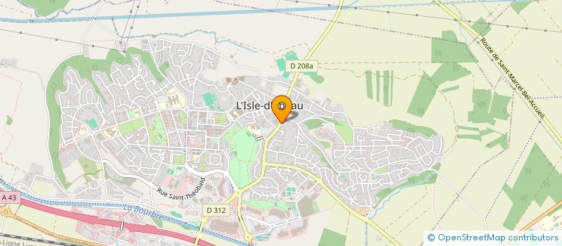 localisation de l'entreprise SCI CM2  L'ISLE-D'ABEAU