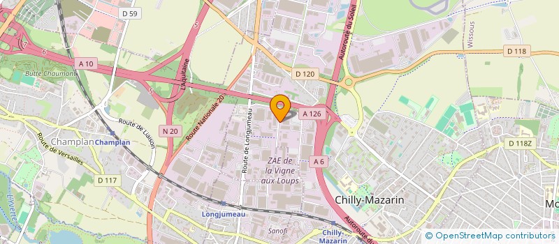 localisation de l'entreprise SCI CM2-91BDP à CHILLY-MAZARIN