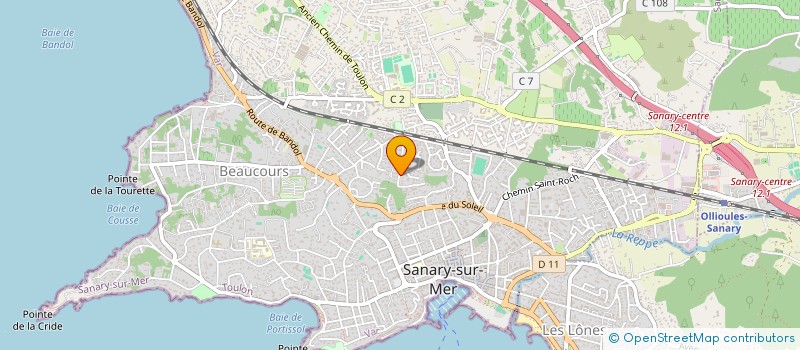 localisation de l'entreprise SCI CM2G à SANARY-SUR-MER