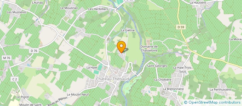 localisation de l'entreprise SCI CM2P  CHATEAU-THEBAUD