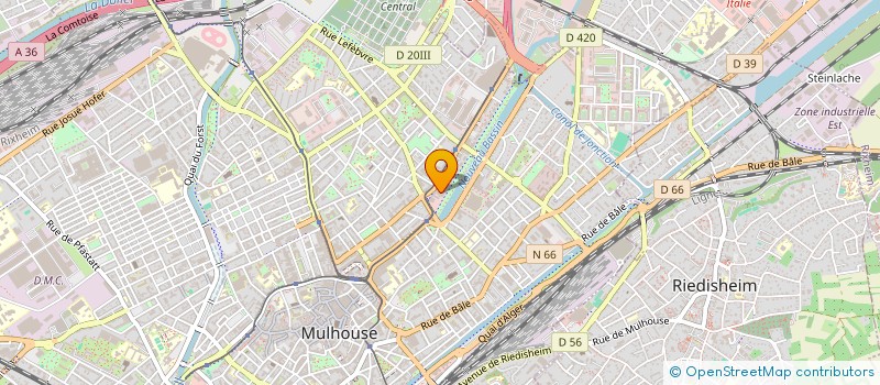 localisation de l'entreprise SCI CM2S  MULHOUSE