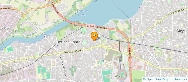 localisation de l'entreprise SCI CM69  DECINES-CHARPIEU